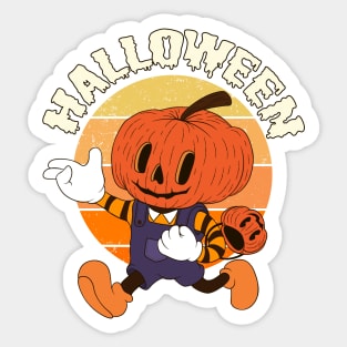pumpkin kid halloween Sticker